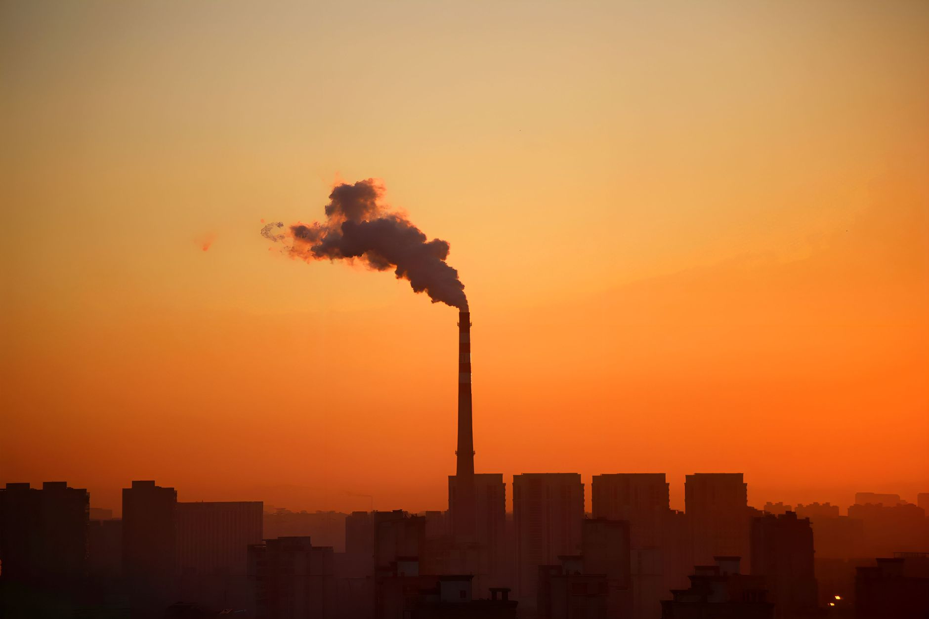 city air pollution sky
