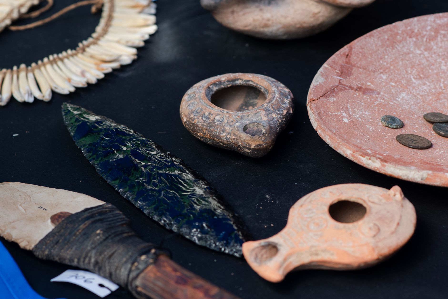 ancient artifacts museum display