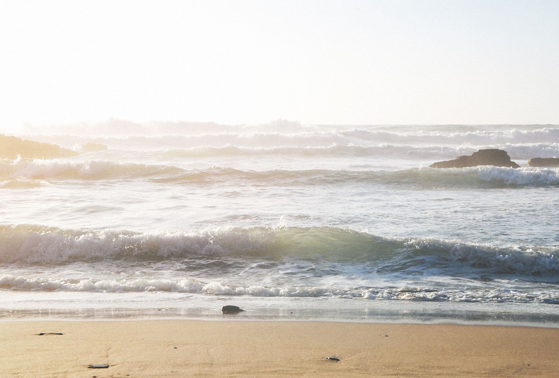 ocean waves beach summer