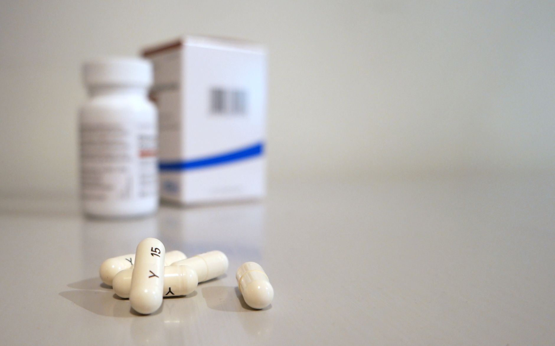 pharmacy shelf medication boxes