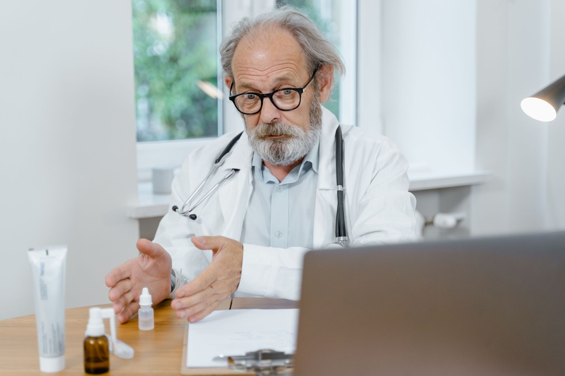 doctor explaining medical information