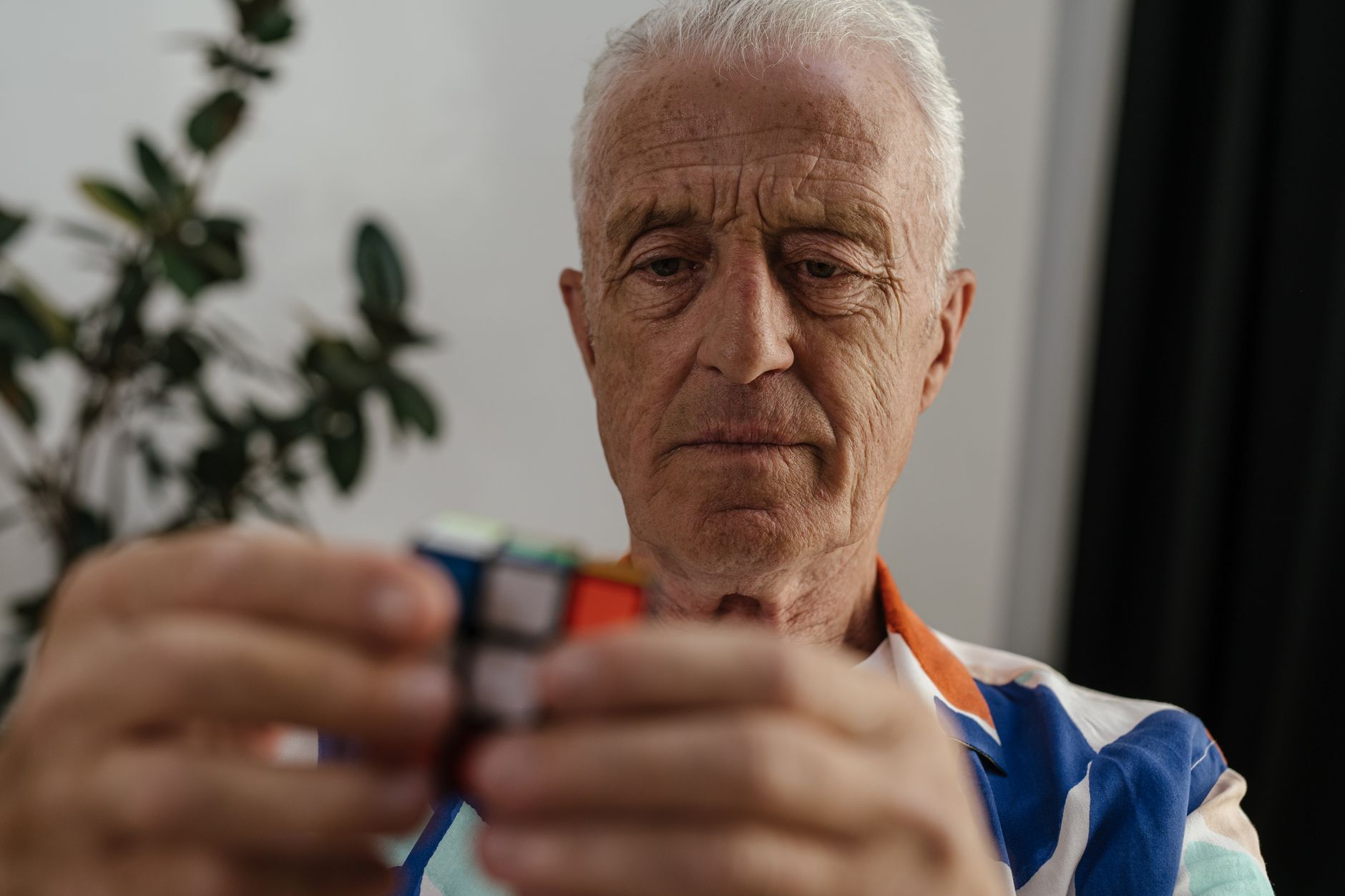 brain health elderly person thinking