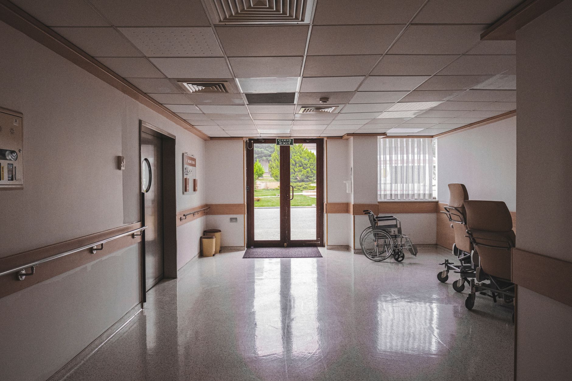 healthcare access hospital corridor