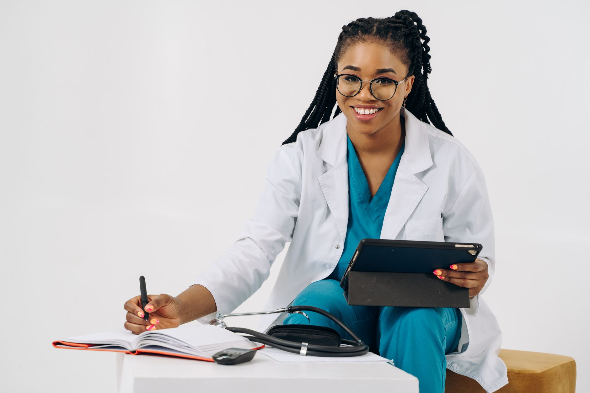 doctor using digital technology