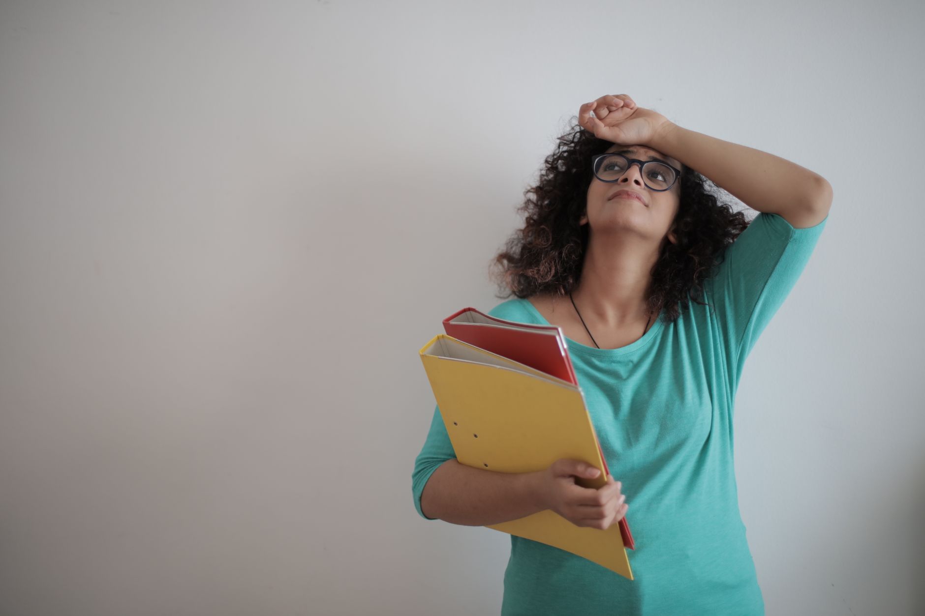woman feeling tired exhausted