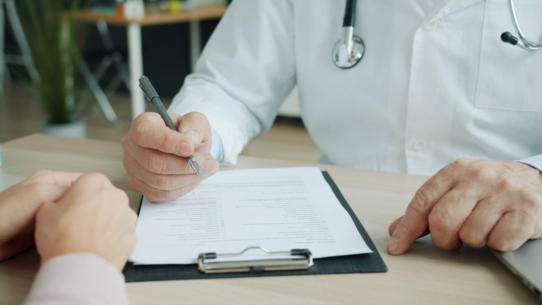 health insurance paperwork consultation