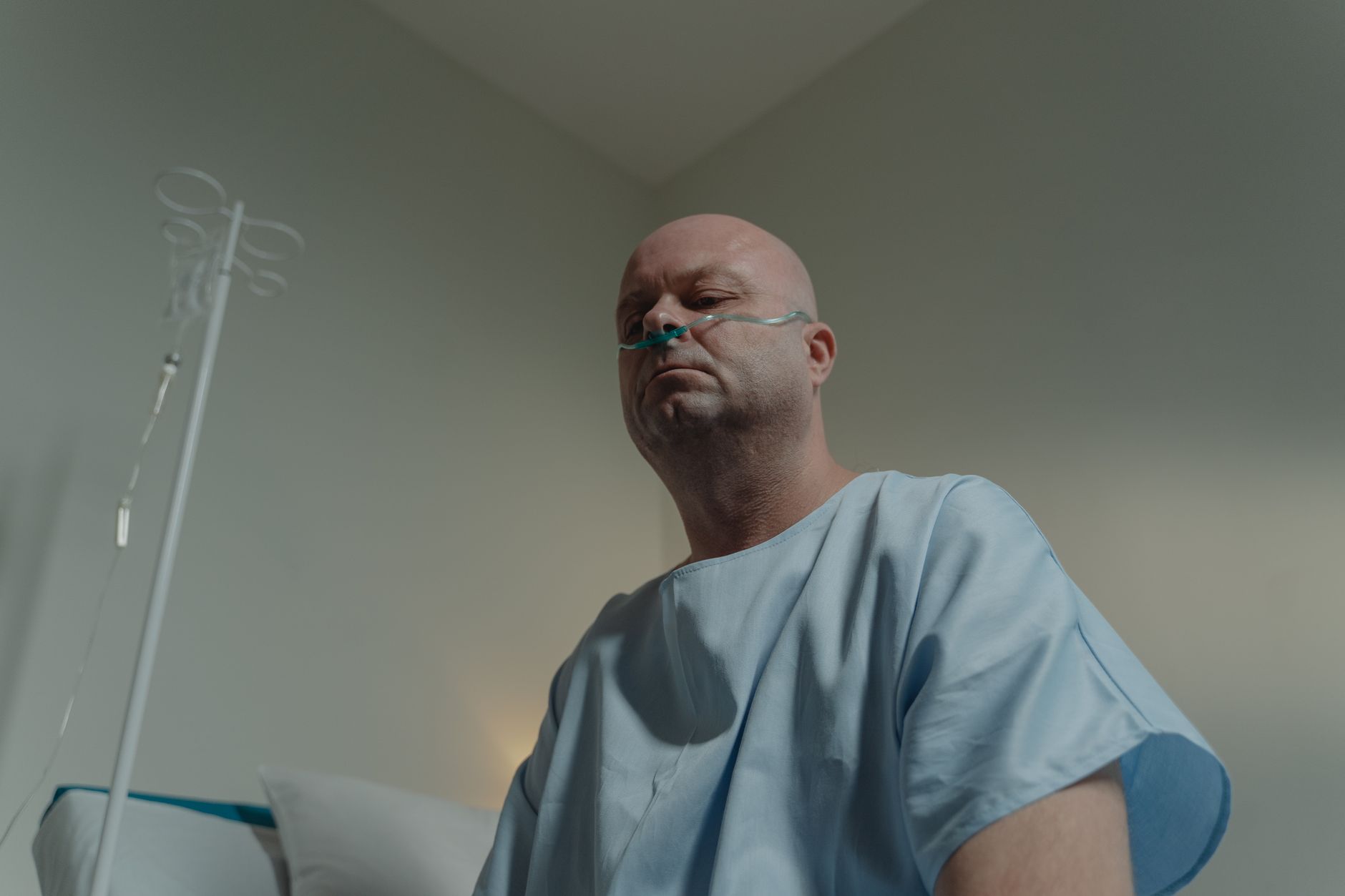 person feeling dizzy hospital