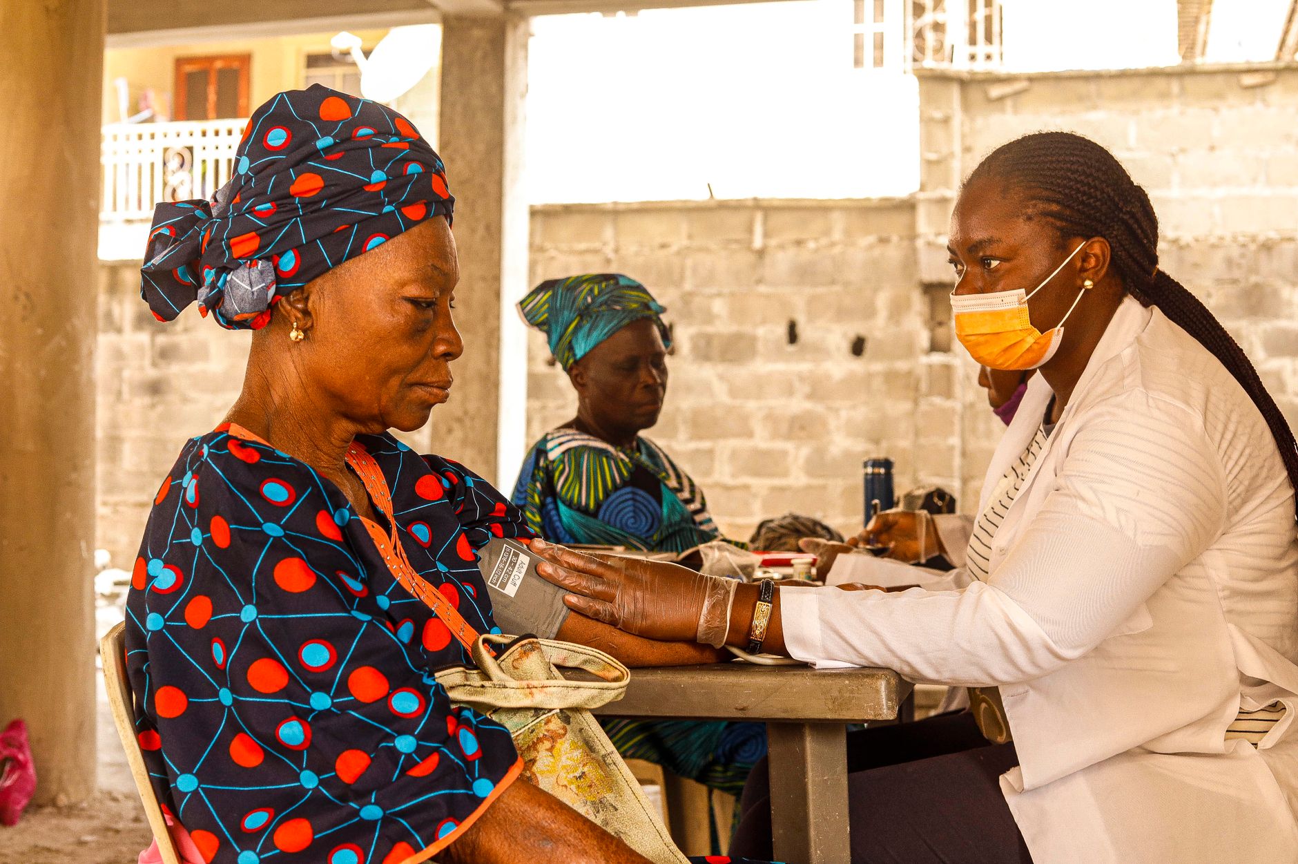 community health checkup outdoors