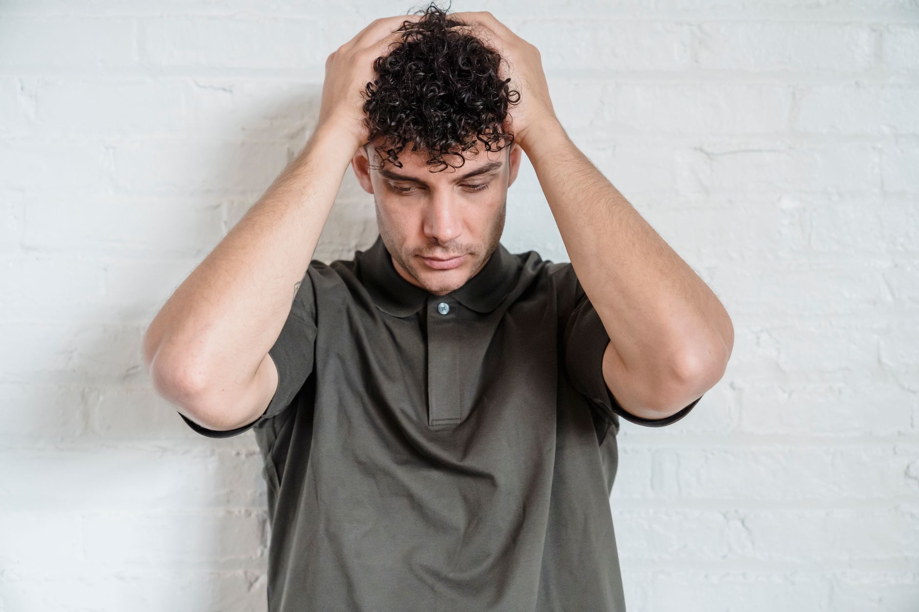 person feeling dizzy health