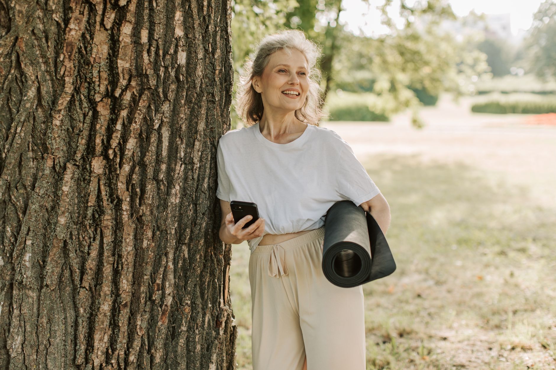 mature woman healthy lifestyle